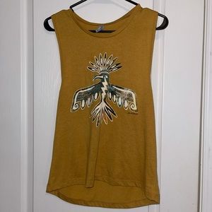 Mustard yellow tank